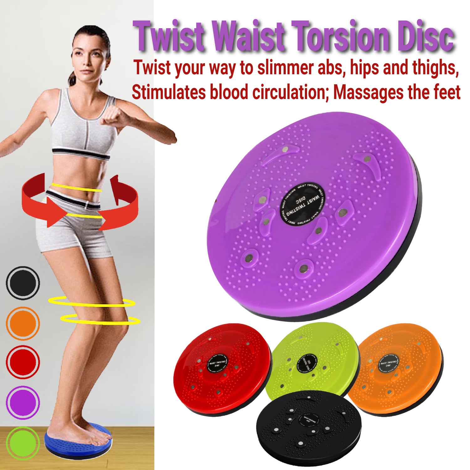 Twist Waist Disc Board Twister Aerobic Exercise