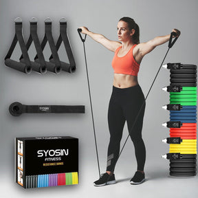 Resistance Bands Workout Exercise CrossFit Fitness Yoga Training Tubes