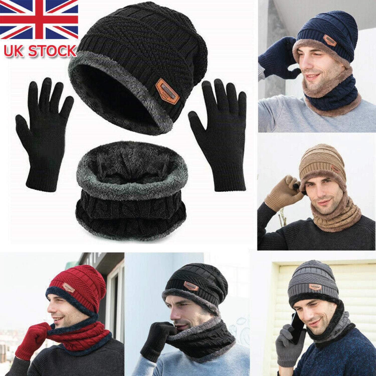 Hat Scarf and Gloves Set