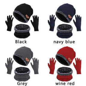 3 in 1 hat scarf and glove