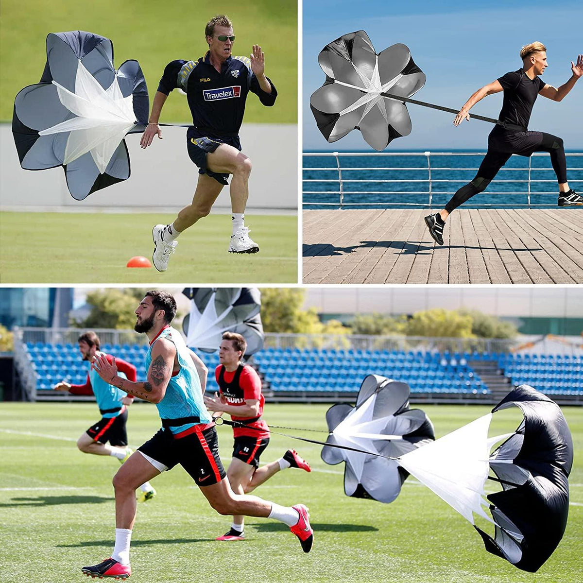 Speed Resistance Training Parachute Equipment with Adjustable Strap