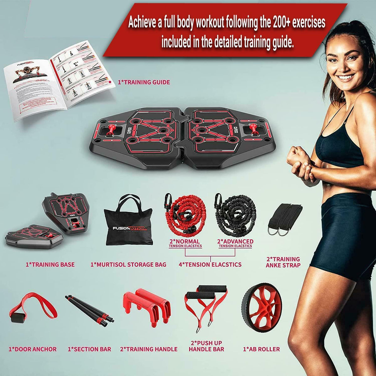 All-in-one portable home gym equipment