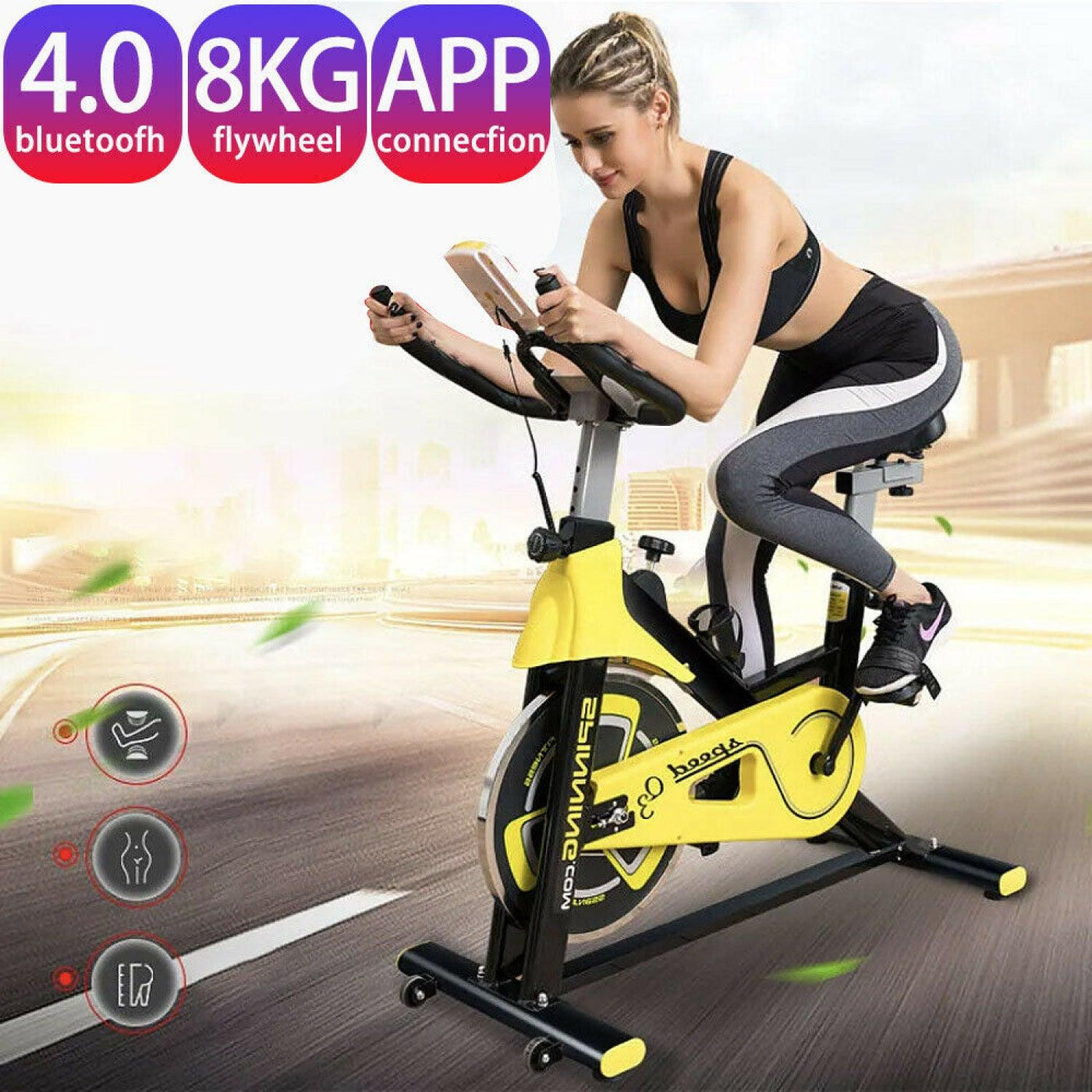 Flywheel Exercise Bike - Exercise Cycling Fitness Workout | Shop Now ...