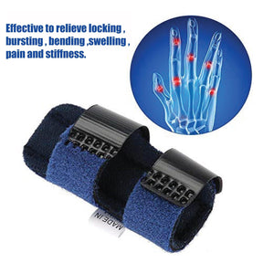 Finger Splint for Trigger Finger UK - Finger Splints with 2 Gel Sleeves for Mallet Finger, Trigger Finger, Finger Supports with Built-in Aluminium