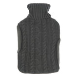 Grey Hot Water Bottle With Cover