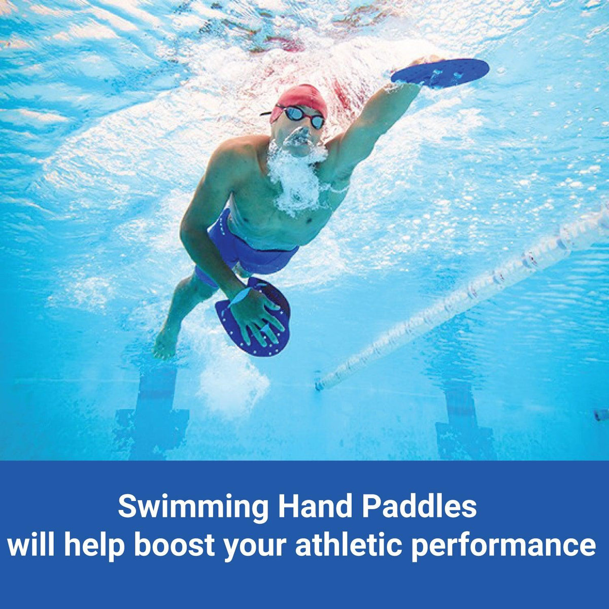 Hand Paddles For Swimming - Power Swim Training Paddles | Great Deals