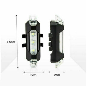 USB Rechargeable Bike Lights - Waterproof Red light