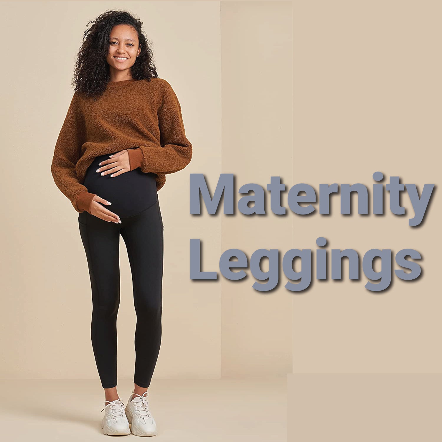 Fleece Lined Maternity Leggings - Pregnancy Pant UK