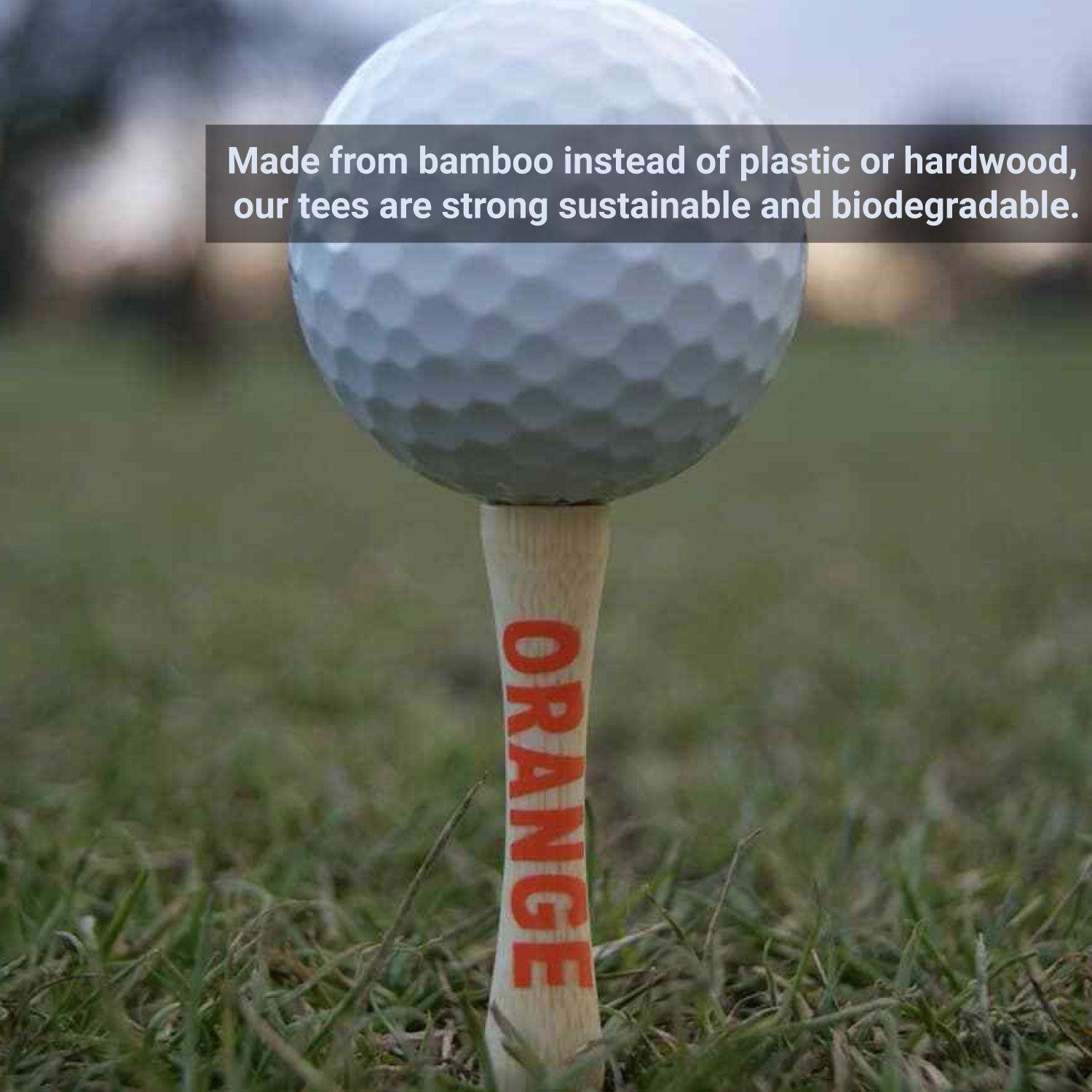 Orange Golf Tees