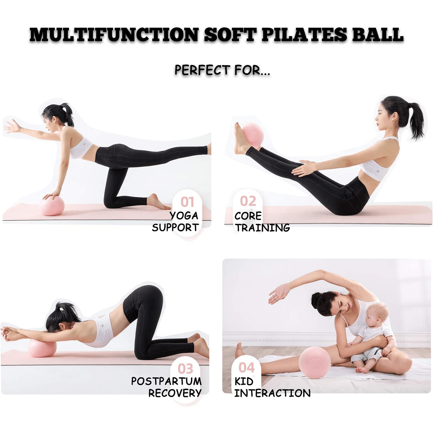 Pilates Small Ball Fitness Mad Soft Weights. 2 Pack Soft Pilates