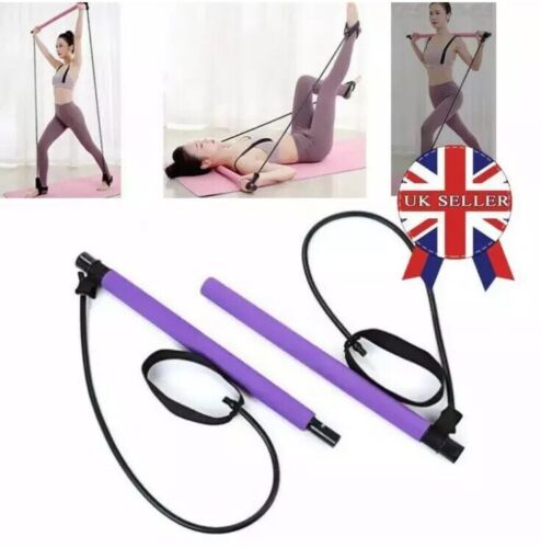 Portable Yoga Pilates Bar Kit With Pilates Resistance Bar Kit