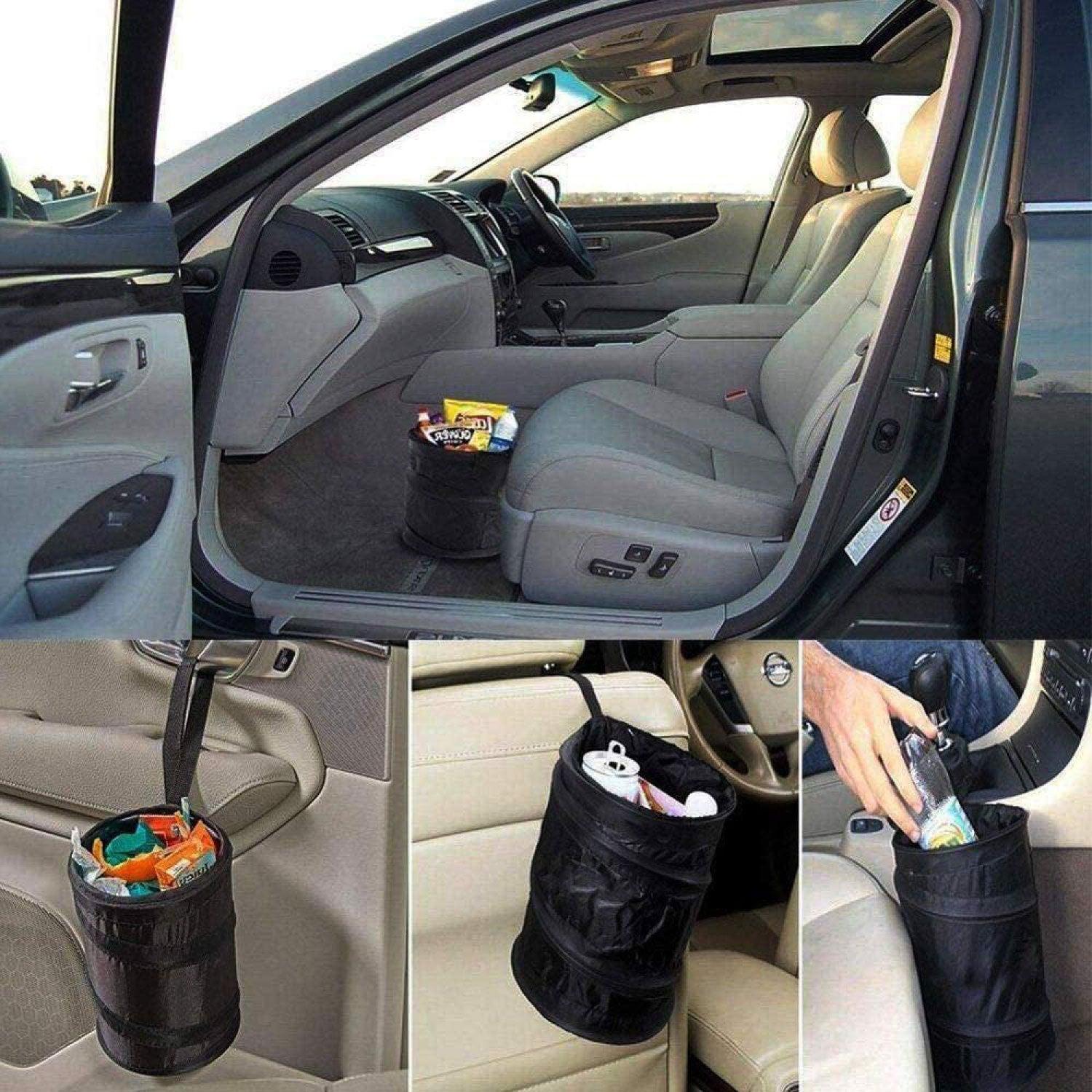 Pop Up Black Storage Dustbin