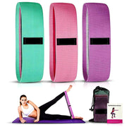 Yoga Stretch Bands - Premium Fabric Resistance Bands for Exercise