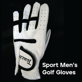Golf Gloves Left Hand - Mens Golf Gloves Left Hand Right Leather Cabretta With Ball Marker Value Pack, Golf Gloves Men All Weather Soft Comfortable