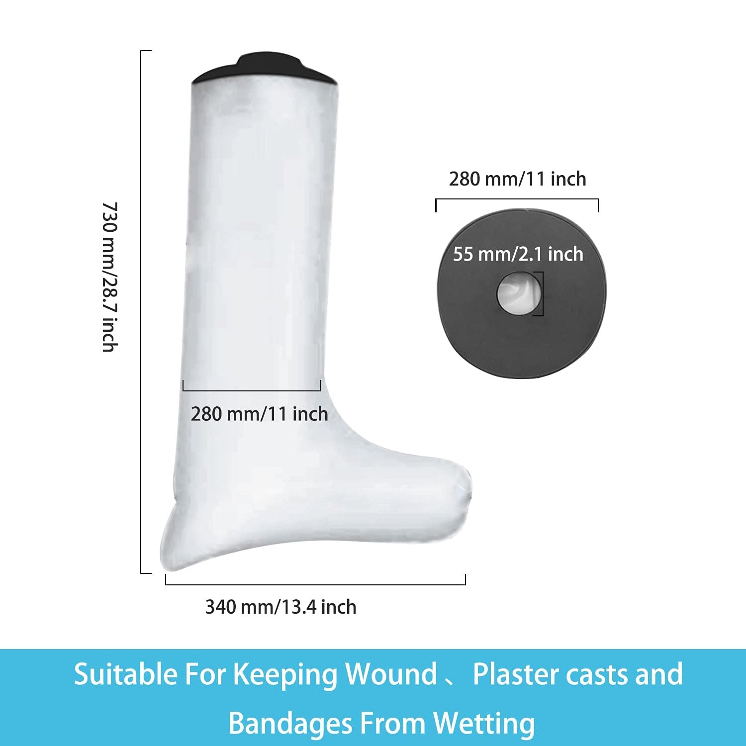 Waterproof Cast Cover for Shower