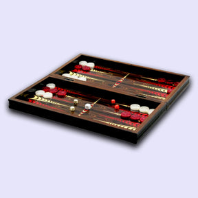 Wooden Backgammon Set Foldable Board 1