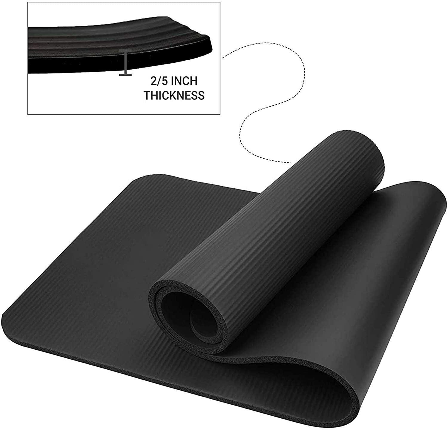 Thickest Yoga Mat - TPE Gymnastics Mat, Training Mat, Non-Slip Pilates Mat, Yoga Fitness Mat, Eco friendly Yoga mat for fitness Gym