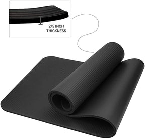 Thickest Yoga Mat - TPE Gymnastics Mat, Training Mat, Non-Slip Pilates Mat, Yoga Fitness Mat, Eco friendly Yoga mat for fitness Gym