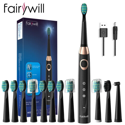 Electric Toothbrush Sale UK - Electric Toothbrush Power Toothbrush ADA Accepted with 4/12X Brush Heads